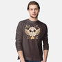 Owl Mail Of Leaves-mens long sleeved tee-NemiMakeit