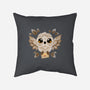 Owl Mail Of Leaves-none removable cover throw pillow-NemiMakeit