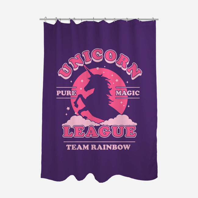 Unicorn League-none polyester shower curtain-Thiago Correa