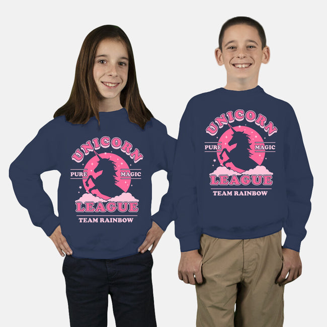 Unicorn League-youth crew neck sweatshirt-Thiago Correa