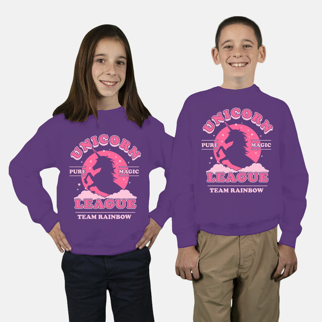Unicorn League-youth crew neck sweatshirt-Thiago Correa