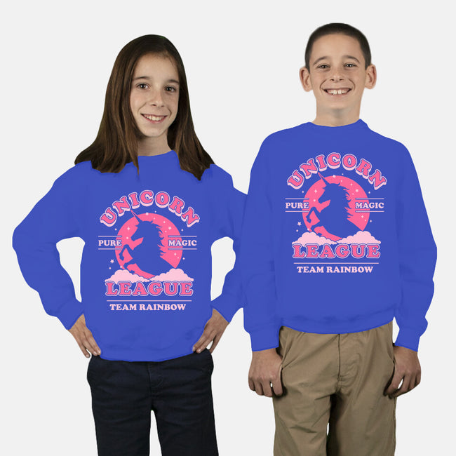 Unicorn League-youth crew neck sweatshirt-Thiago Correa