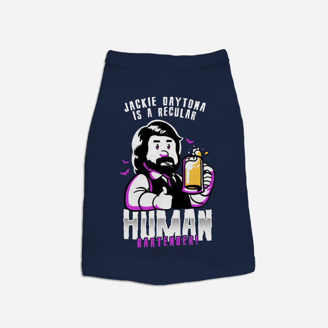 Regular Human Bartender-dog basic pet tank-estudiofitas