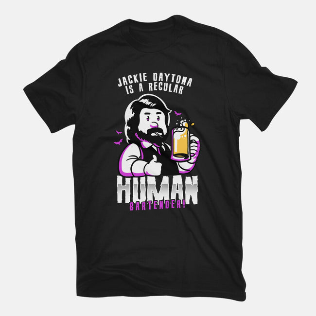 Regular Human Bartender-womens fitted tee-estudiofitas