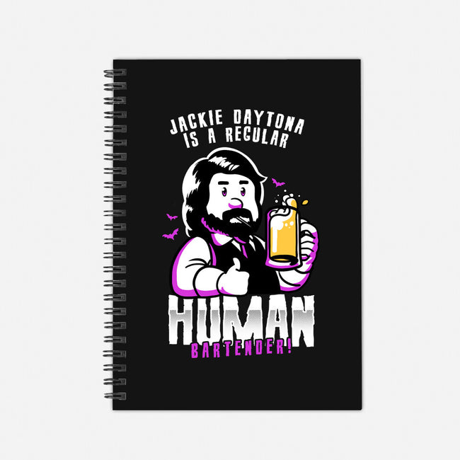 Regular Human Bartender-none dot grid notebook-estudiofitas