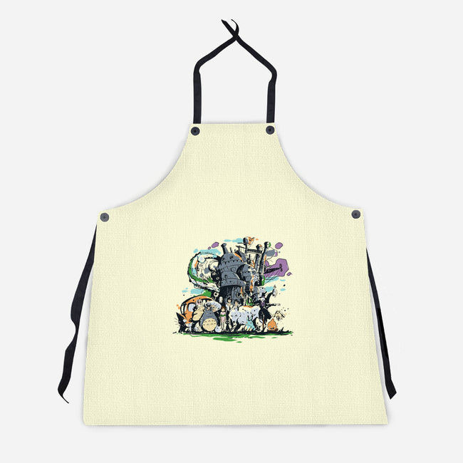 Miyazaki Universe-unisex kitchen apron-fanfabio