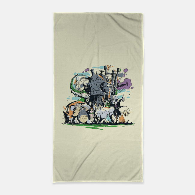 Miyazaki Universe-none beach towel-fanfabio