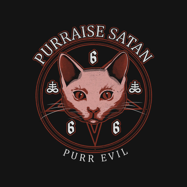 Purraise Satan-none stretched canvas-Thiago Correa