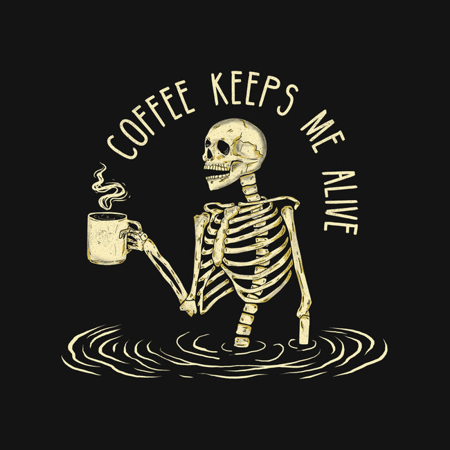 Coffee Keeps Me Alive-baby basic onesie-Wookie Mike