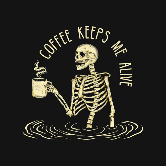 Coffee Keeps Me Alive-none drawstring bag-Wookie Mike