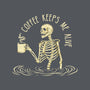 Coffee Keeps Me Alive-none drawstring bag-Wookie Mike