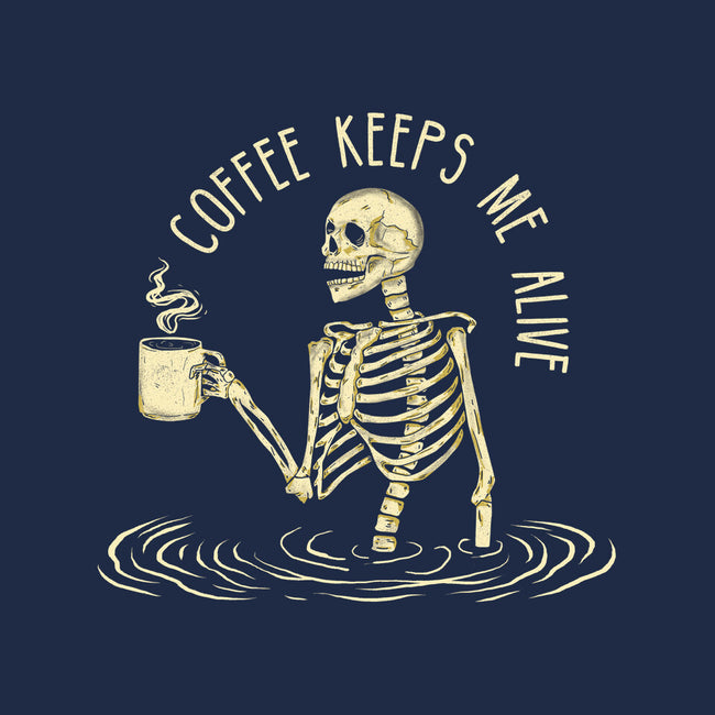 Coffee Keeps Me Alive-womens basic tee-Wookie Mike