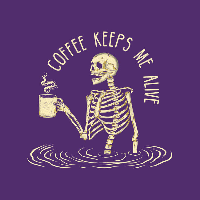 Coffee Keeps Me Alive-none drawstring bag-Wookie Mike