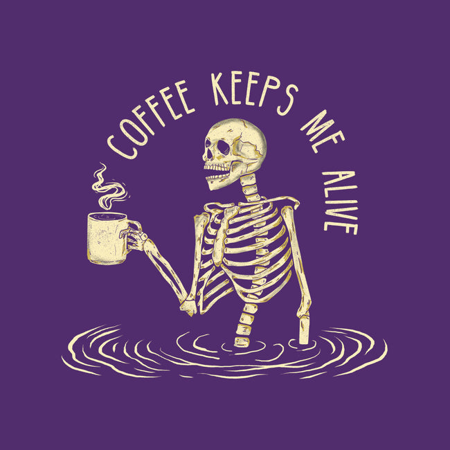 Coffee Keeps Me Alive-none dot grid notebook-Wookie Mike