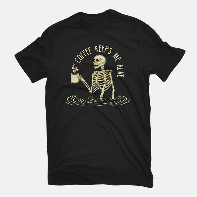 Coffee Keeps Me Alive-mens long sleeved tee-Wookie Mike