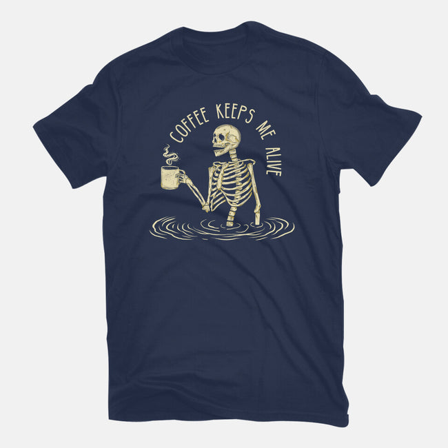Coffee Keeps Me Alive-womens basic tee-Wookie Mike