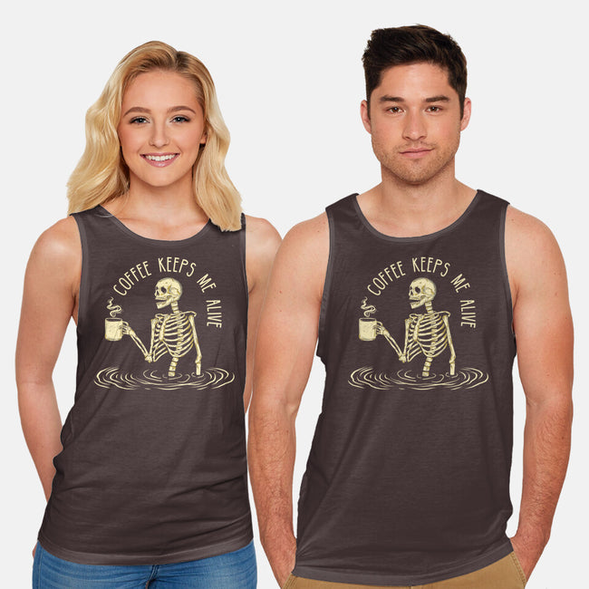 Coffee Keeps Me Alive-unisex basic tank-Wookie Mike