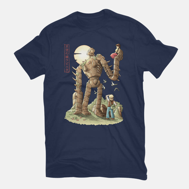 The Robot In The Sky-womens basic tee-saqman