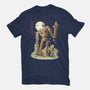 The Robot In The Sky-womens basic tee-saqman