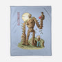 The Robot In The Sky-none fleece blanket-saqman