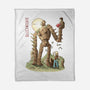 The Robot In The Sky-none fleece blanket-saqman