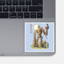 The Robot In The Sky-none glossy sticker-saqman