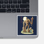 The Robot In The Sky-none glossy sticker-saqman