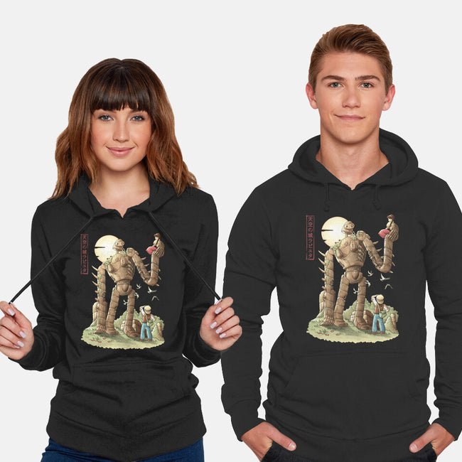 The Robot In The Sky-unisex pullover sweatshirt-saqman
