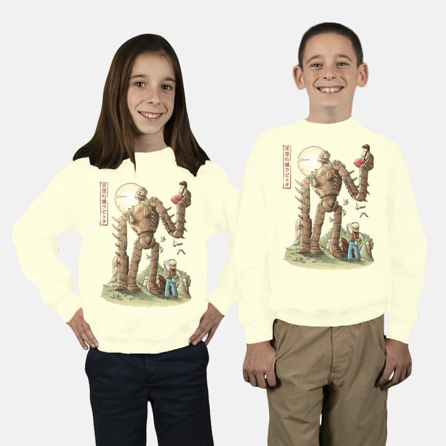 The Robot In The Sky-youth crew neck sweatshirt-saqman