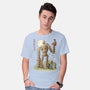 The Robot In The Sky-mens basic tee-saqman