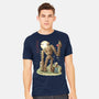 The Robot In The Sky-mens heavyweight tee-saqman