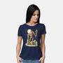The Robot In The Sky-womens basic tee-saqman