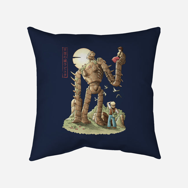 The Robot In The Sky-none removable cover w insert throw pillow-saqman