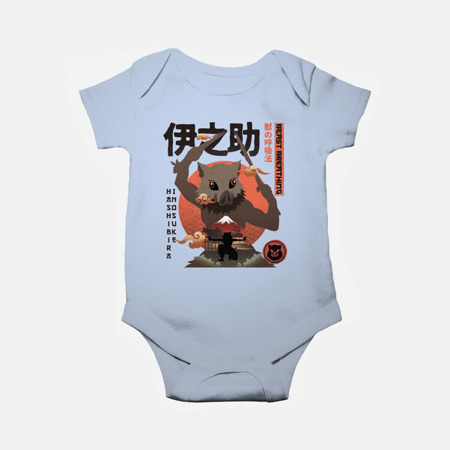 Beast Breathing-baby basic onesie-hirolabs