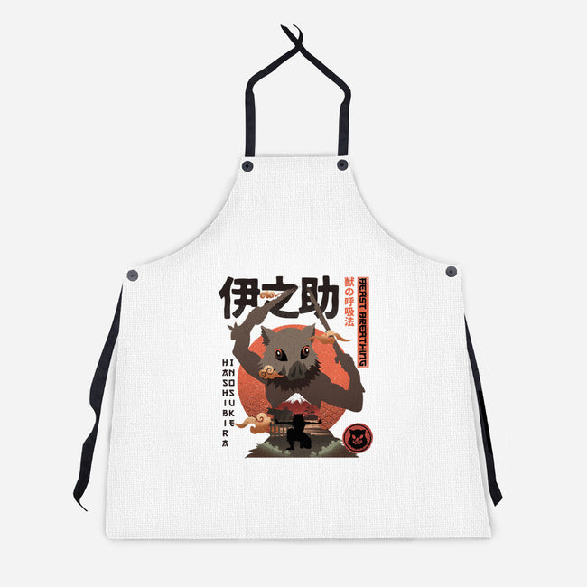 Beast Breathing-unisex kitchen apron-hirolabs