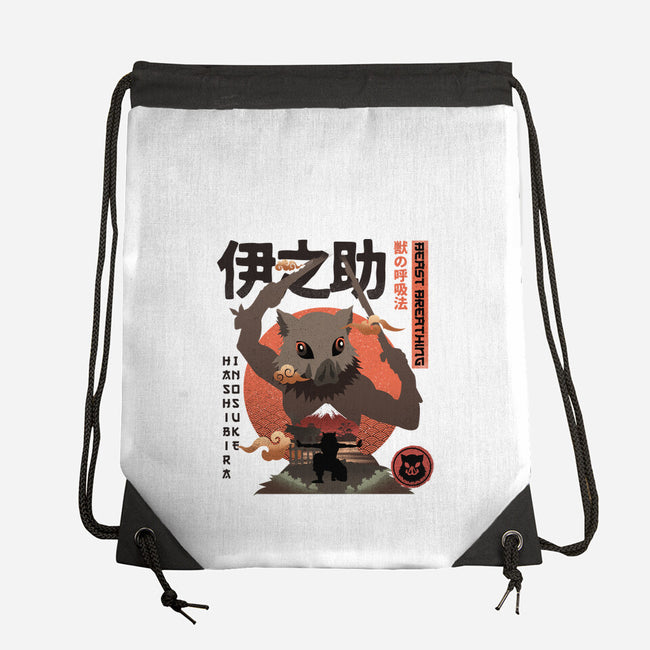 Beast Breathing-none drawstring bag-hirolabs