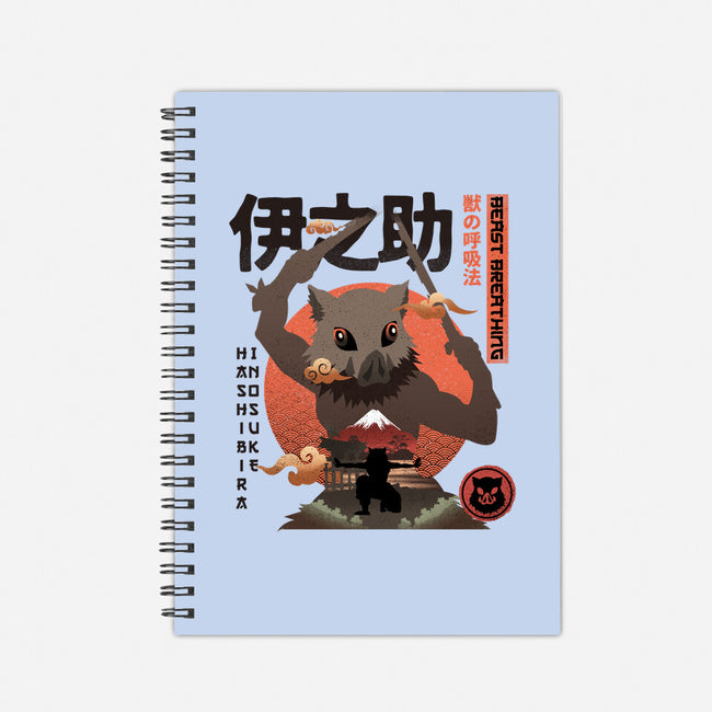 Beast Breathing-none dot grid notebook-hirolabs
