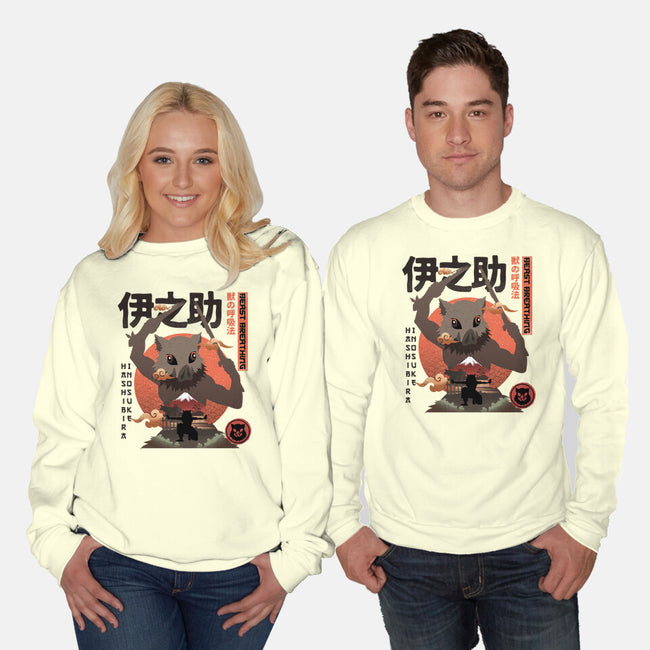 Beast Breathing-unisex crew neck sweatshirt-hirolabs