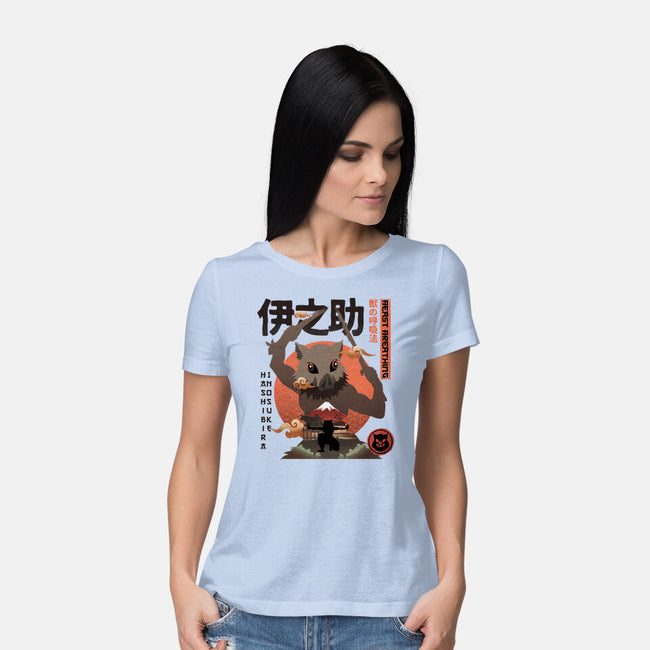 Beast Breathing-womens basic tee-hirolabs