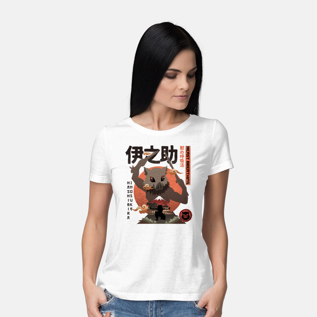 Beast Breathing-womens basic tee-hirolabs