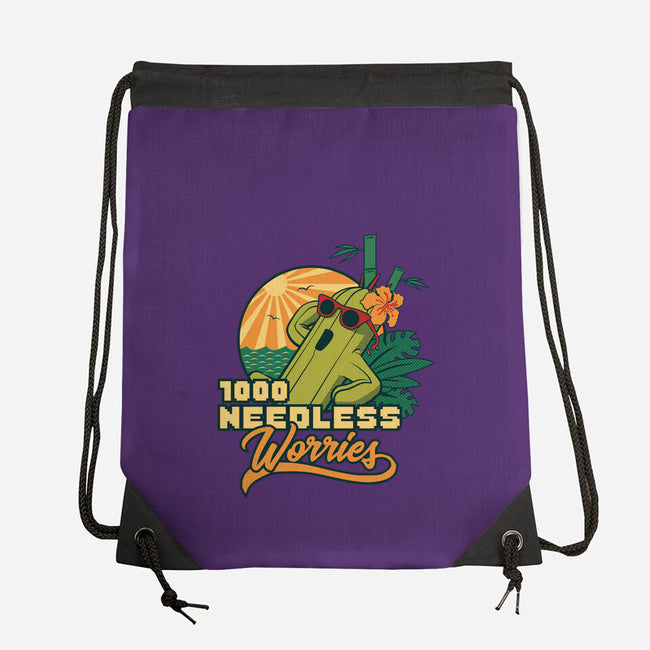 1000 Needless Worries-none drawstring bag-Sergester