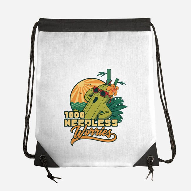1000 Needless Worries-none drawstring bag-Sergester