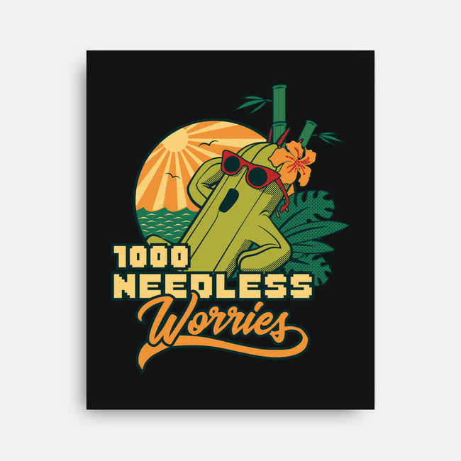 1000 Needless Worries-none stretched canvas-Sergester