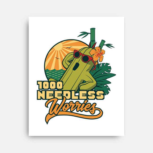 1000 Needless Worries-none stretched canvas-Sergester