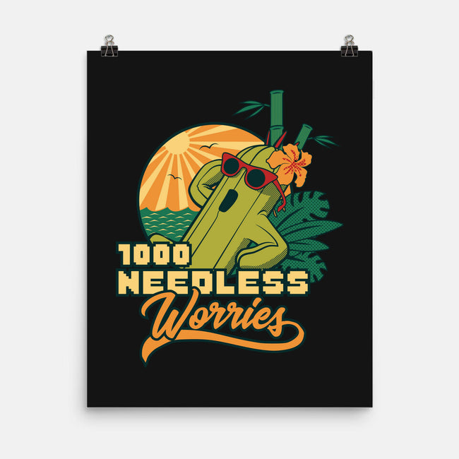 1000 Needless Worries-none matte poster-Sergester