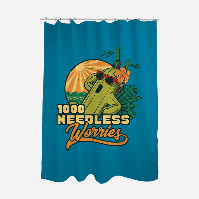 1000 Needless Worries-none polyester shower curtain-Sergester