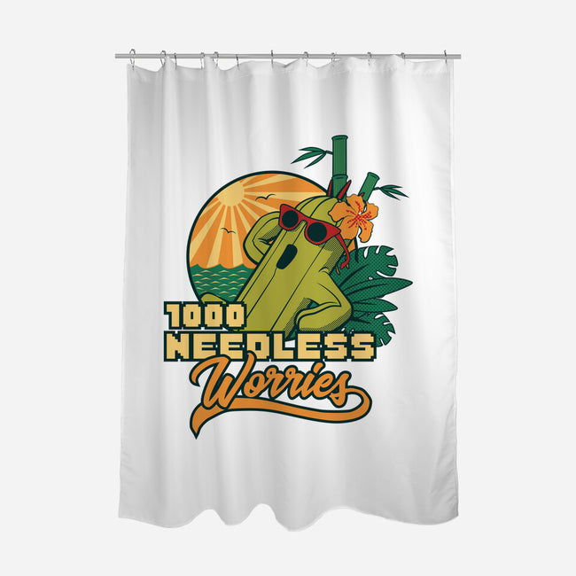 1000 Needless Worries-none polyester shower curtain-Sergester