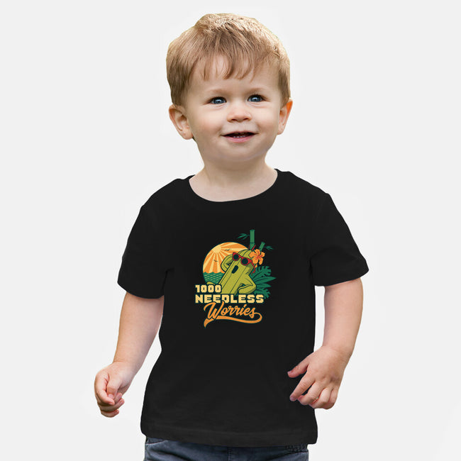 1000 Needless Worries-baby basic tee-Sergester