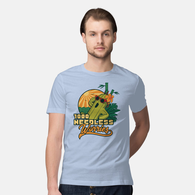 1000 Needless Worries-mens premium tee-Sergester