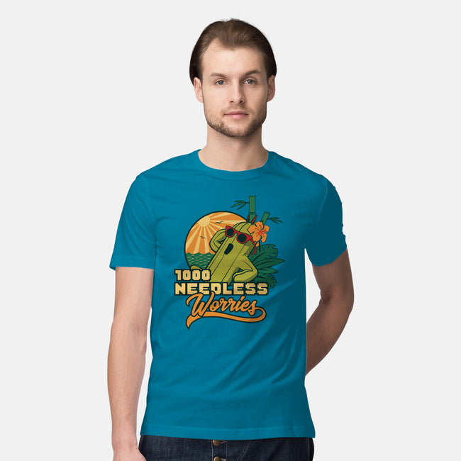 1000 Needless Worries-mens premium tee-Sergester